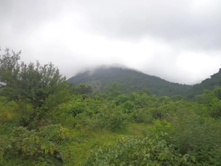 Volcanic Mountain of Diyis during the raining season